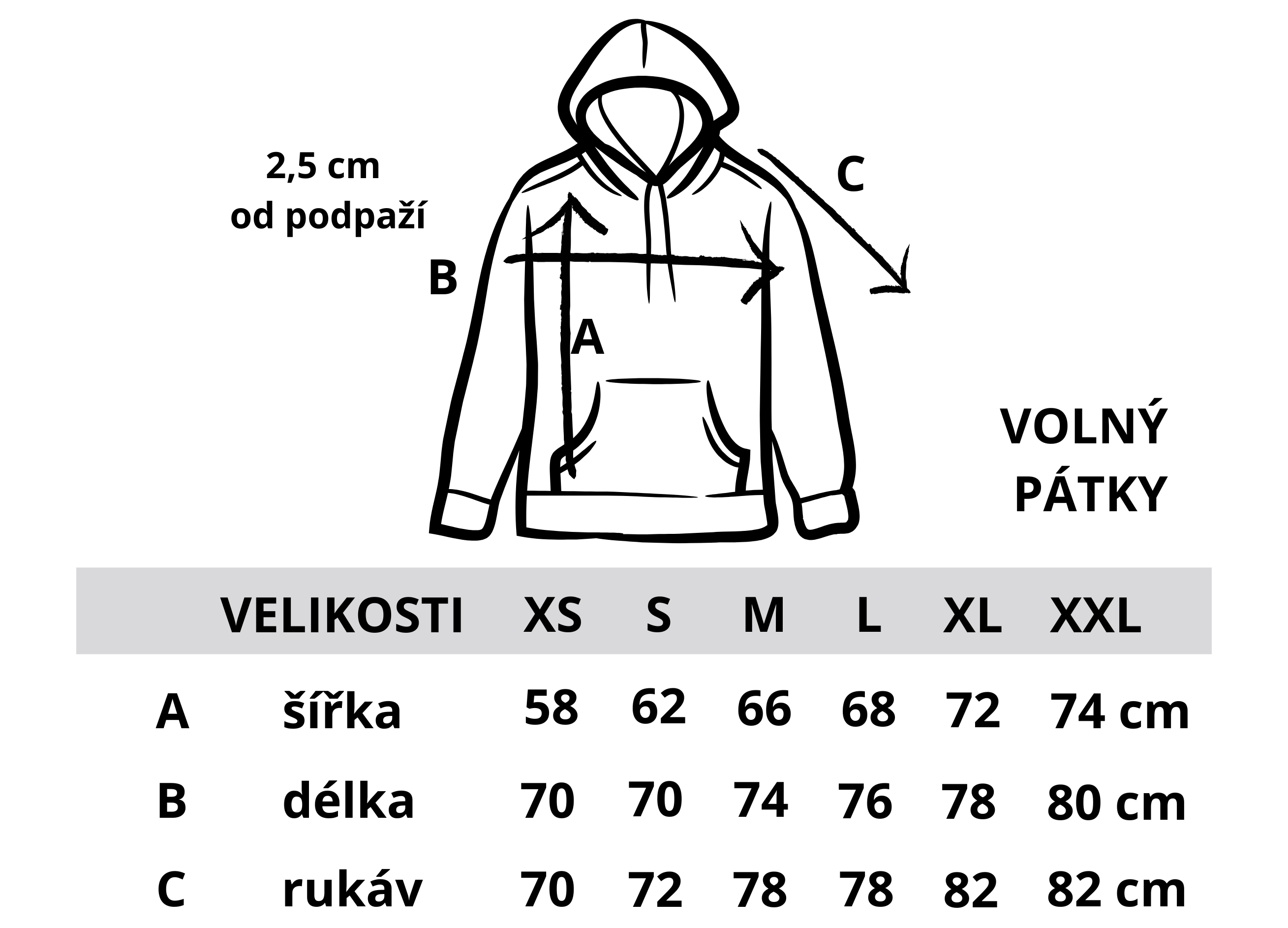 mikina Volný pátky
